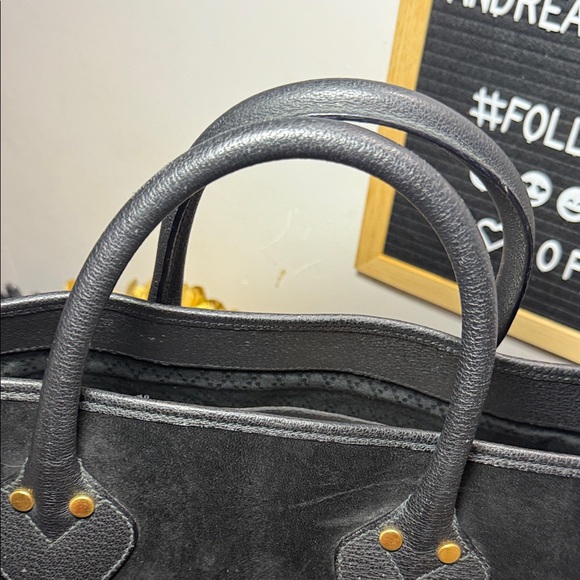 Gucci Black Suede Tote Bag - Picture 6 of 14